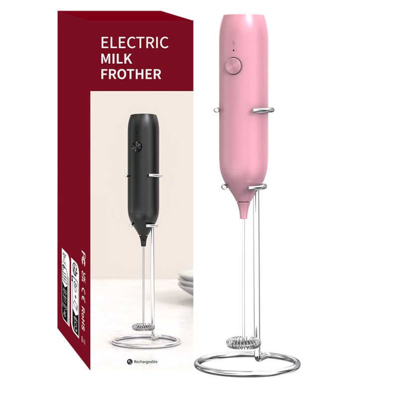 Milk Foamer KJBQ-7-BS with Base KLT Rechargeable Electric Milk Frother Automatic Milk Forther Coffee Foamer Mixer Coffee Kitchen - Image 3