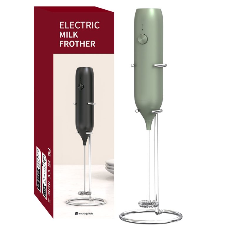Milk Foamer KJBQ-7-BS with Base KLT Rechargeable Electric Milk Frother Automatic Milk Forther Coffee Foamer Mixer Coffee Kitchen - Image 8