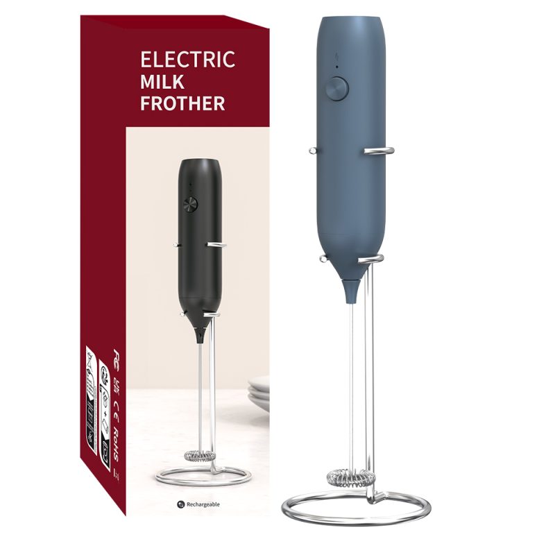 Milk Foamer KJBQ-7-BS with Base KLT Rechargeable Electric Milk Frother Automatic Milk Forther Coffee Foamer Mixer Coffee Kitchen - Image 10