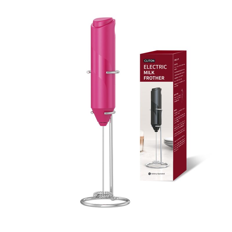 KJBQ-4-BS KLT Dark Knight Series Multiple Colors Alkaline Battery Electric Milk Frother Automatic Milk Forther Coffee Foamer Mixer Coffee Kitchen with Base - Image 19