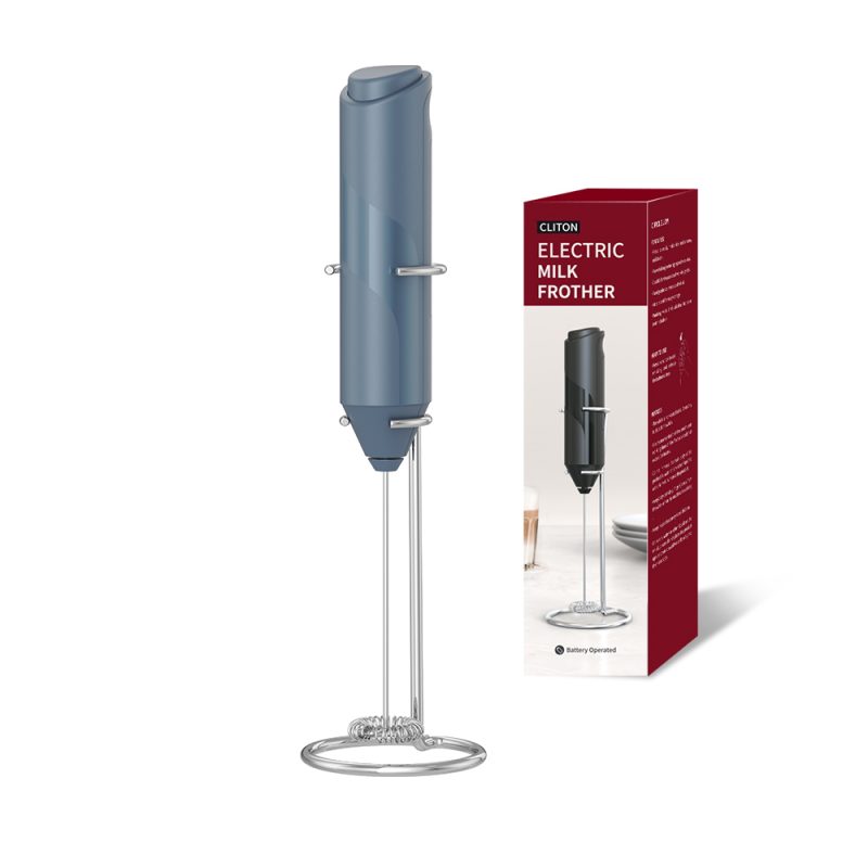 KJBQ-4-BS KLT Dark Knight Series Multiple Colors Alkaline Battery Electric Milk Frother Automatic Milk Forther Coffee Foamer Mixer Coffee Kitchen with Base - Image 13
