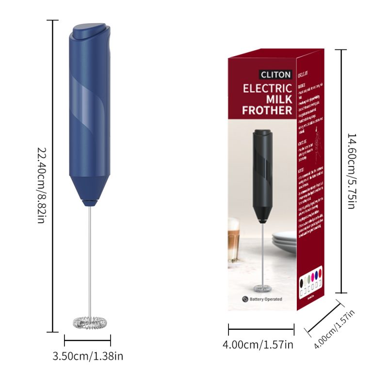 KJBQ-4 KLT Dark Knight Series Alkaline Battery Electric Milk Frother Automatic Milk Forther Coffee Foamer Mixer  Coffee Kitchen - Image 8