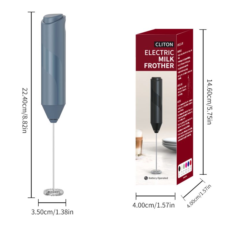 KJBQ-4 KLT Dark Knight Series Alkaline Battery Electric Milk Frother Automatic Milk Forther Coffee Foamer Mixer  Coffee Kitchen - Image 15