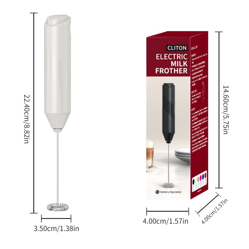 KJBQ-4 KLT Dark Knight Series Alkaline Battery Electric Milk Frother Automatic Milk Forther Coffee Foamer Mixer  Coffee Kitchen - Image 6