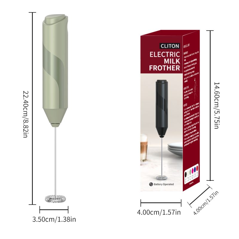 KJBQ-4 KLT Dark Knight Series Alkaline Battery Electric Milk Frother Automatic Milk Forther Coffee Foamer Mixer  Coffee Kitchen - Image 17