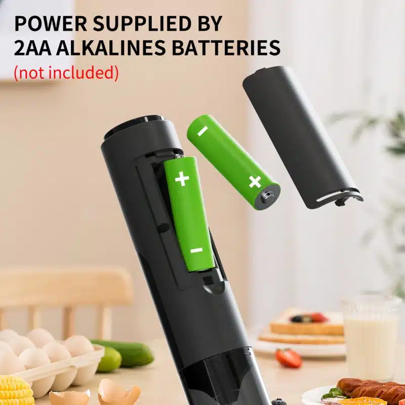 2025 AA Batteries Milk Frother KJBQ-64 with Storage Sleeve Electric Milk Frother Automatic Handheld Milk Frother Coffee Foamer Mixer Coffee Kitchen - Image 5