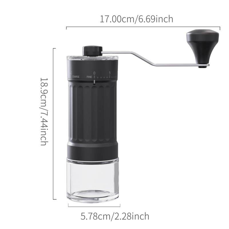 KMDJ-HC KLT New Arrival Manual Coffee Grinder Coffee Grinder Ceramic Burr Version with External Coarseness Adjustment RingSmart Coffee Maker For Household - Image 15