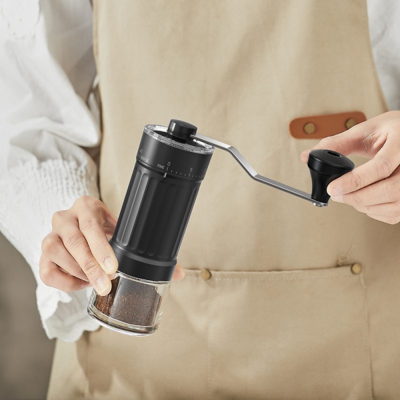 KMDJ-HC KLT New Arrival Manual Coffee Grinder Coffee Grinder Ceramic Burr Version with External Coarseness Adjustment RingSmart Coffee Maker For Household - Image 8