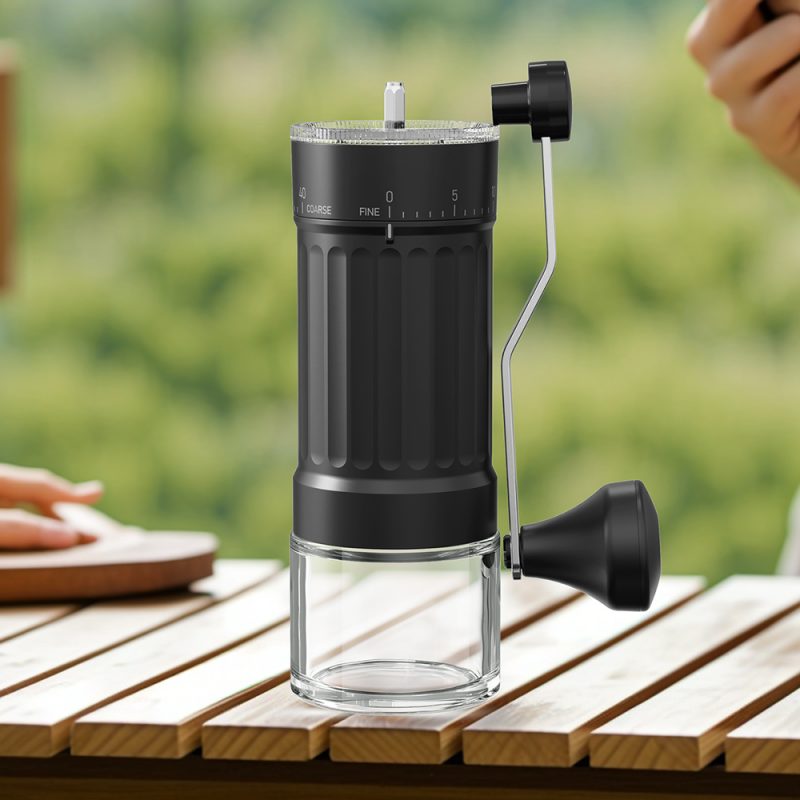 KMDJ-HC KLT New Arrival Manual Coffee Grinder Coffee Grinder Ceramic Burr Version with External Coarseness Adjustment RingSmart Coffee Maker For Household - Image 9