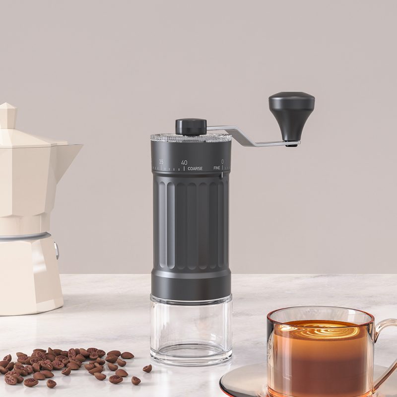 KMDJ-HC KLT New Arrival Manual Coffee Grinder Coffee Grinder Ceramic Burr Version with External Coarseness Adjustment RingSmart Coffee Maker For Household - Image 13