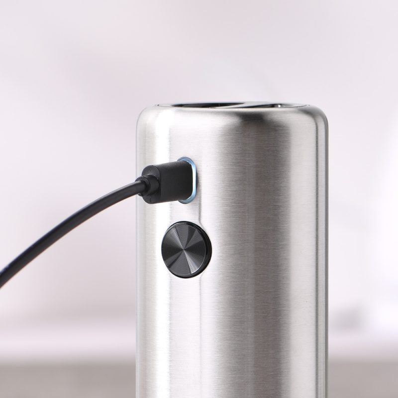 KYMQ-75A KLT New Arrival Rechargeable Stainless Steel Electric Gravity Sensing Pepper And Salt Grinder Mill with External Coarseness Adjustable Ring - Image 7