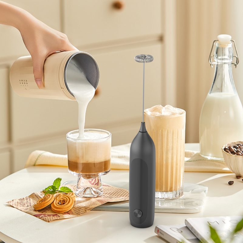 KJBQ-17 KLT Multiple Colors Rechargeable Electric Milk Frother Automatic Milk Forther Coffee Foamer Mixer Coffee Kitchen - Image 5