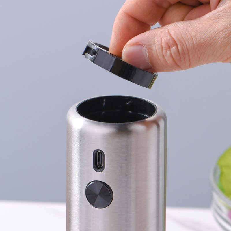 KYMQ-75A KLT New Arrival Rechargeable Stainless Steel Electric Gravity Sensing Pepper And Salt Grinder Mill with External Coarseness Adjustable Ring - Image 12