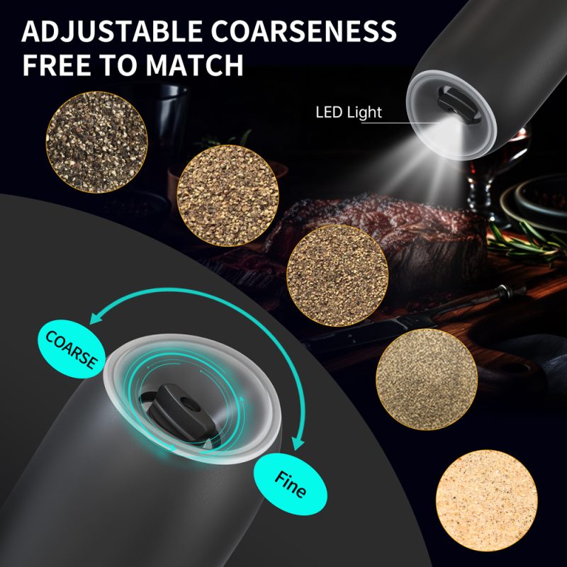 KYMQ-61B KLT New Arrival Alkaline Battery Gravity Sensing Pepper And Salt Grinder Mill - Image 11