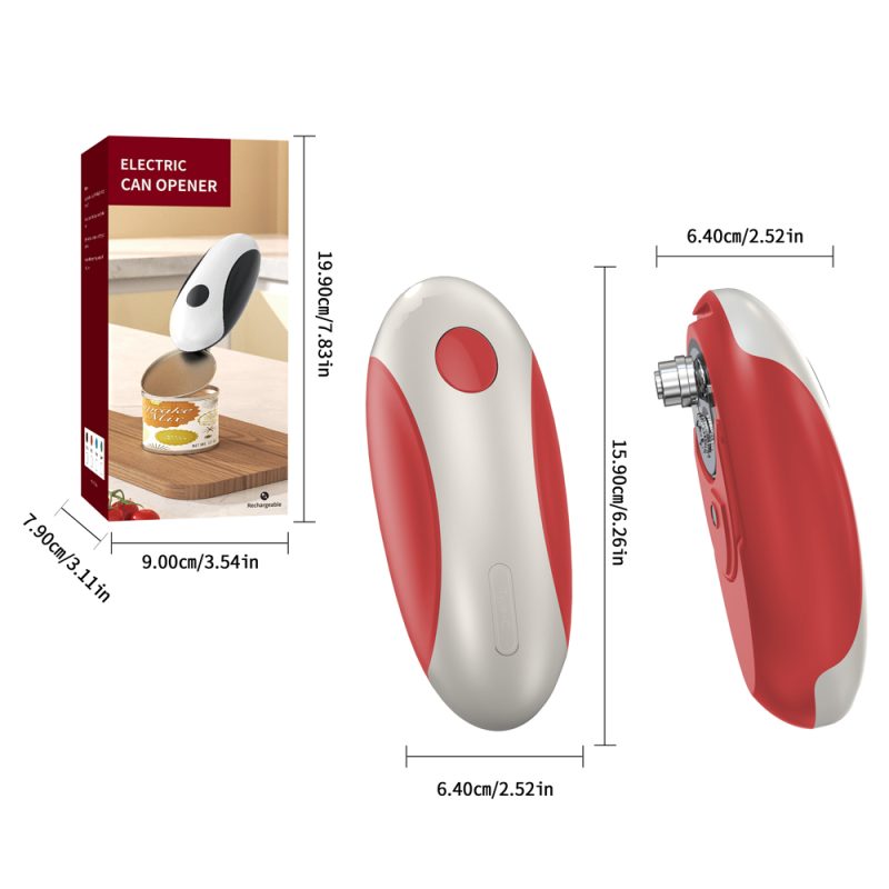 KGQ-5A KLT New Arrival Rechargeable Electric Can Opener Red - Image 13