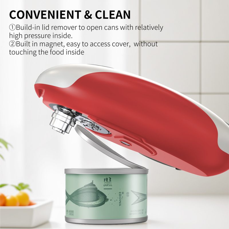 KGQ-5A KLT New Arrival Rechargeable Electric Can Opener Red - Image 6