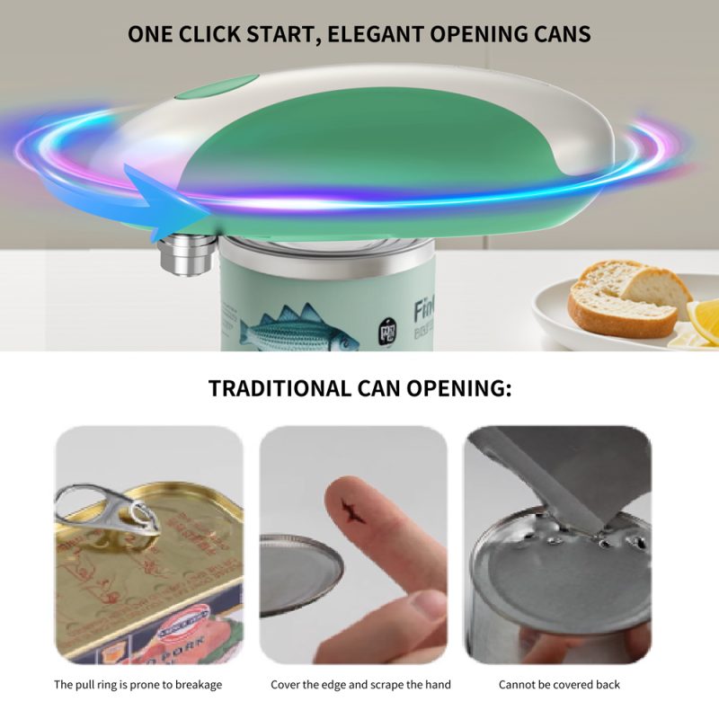 KGQ-5A KLT New Arrival Rechargeable Electric Can Opener Green - Image 4
