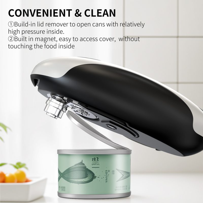 KELITONG (KLT) - China Factory, Professional B2B Supplier and OEM Manufacturer KGQ-5A KLT New Arrival Rechargeable Electric Can Opener White - Image 7