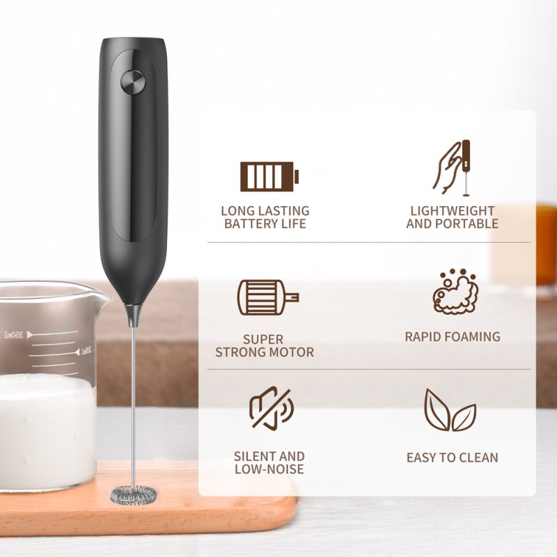 KJBQ-17 KLT Multiple Colors Rechargeable Electric Milk Frother Automatic Milk Forther Coffee Foamer Mixer Coffee Kitchen - Image 11