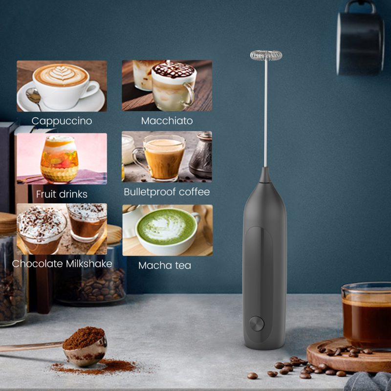KJBQ-17 KLT Multiple Colors Rechargeable Electric Milk Frother Automatic Milk Forther Coffee Foamer Mixer Coffee Kitchen - Image 10