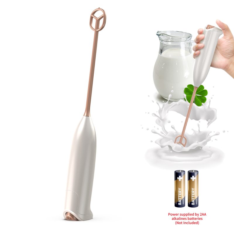 Egg Beater Factory KJBQ-93J KLT Alkaline Battery Electric Milk Frother Food Automatic Milk Forther Coffee Foamer Mixer Mixer Coffee Kitchen with Base - Image 4