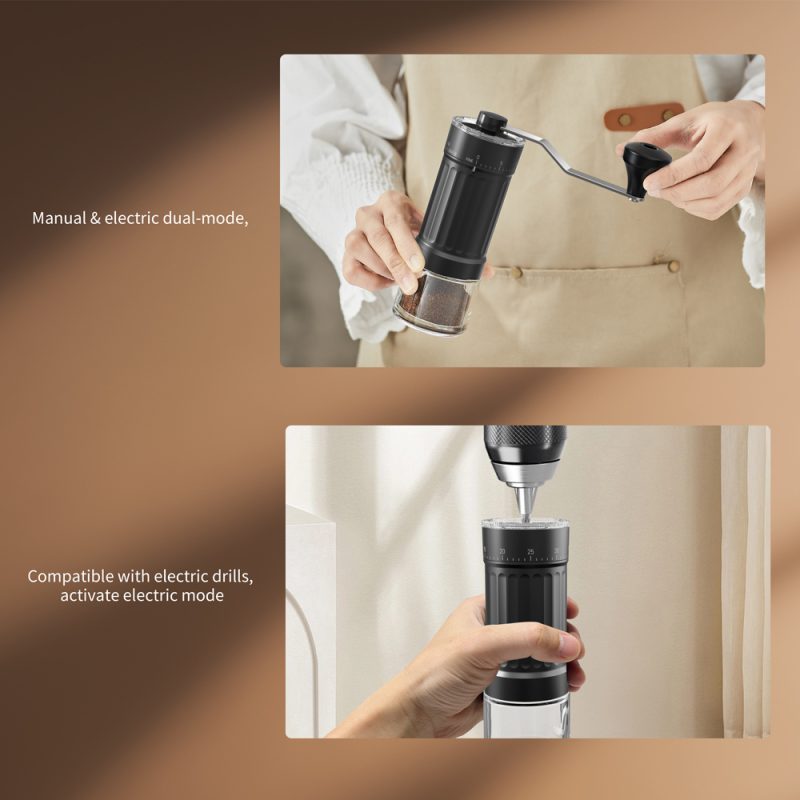 KMDJ-HC KLT New Arrival Manual Coffee Grinder Coffee Grinder Ceramic Burr Version with External Coarseness Adjustment RingSmart Coffee Maker For Household - Image 22