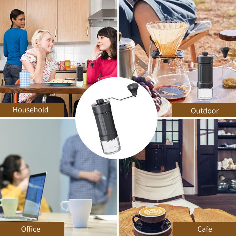 KMDJ-HC KLT New Arrival Manual Coffee Grinder Coffee Grinder Ceramic Burr Version with External Coarseness Adjustment RingSmart Coffee Maker For Household - Image 23