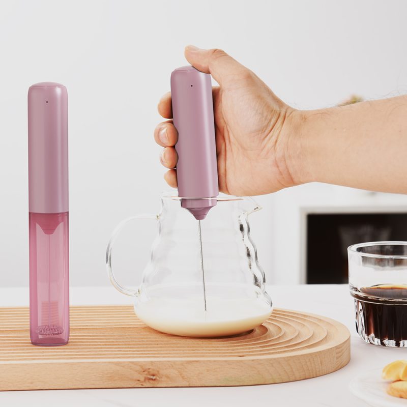 KJBQ-65 KLT Multiple Colors Rechargable Portable Electric Milk Frother Automatic Milk Forther Coffee Foamer Mixer Coffee Kitchen with Storage Sleeve - Image 22