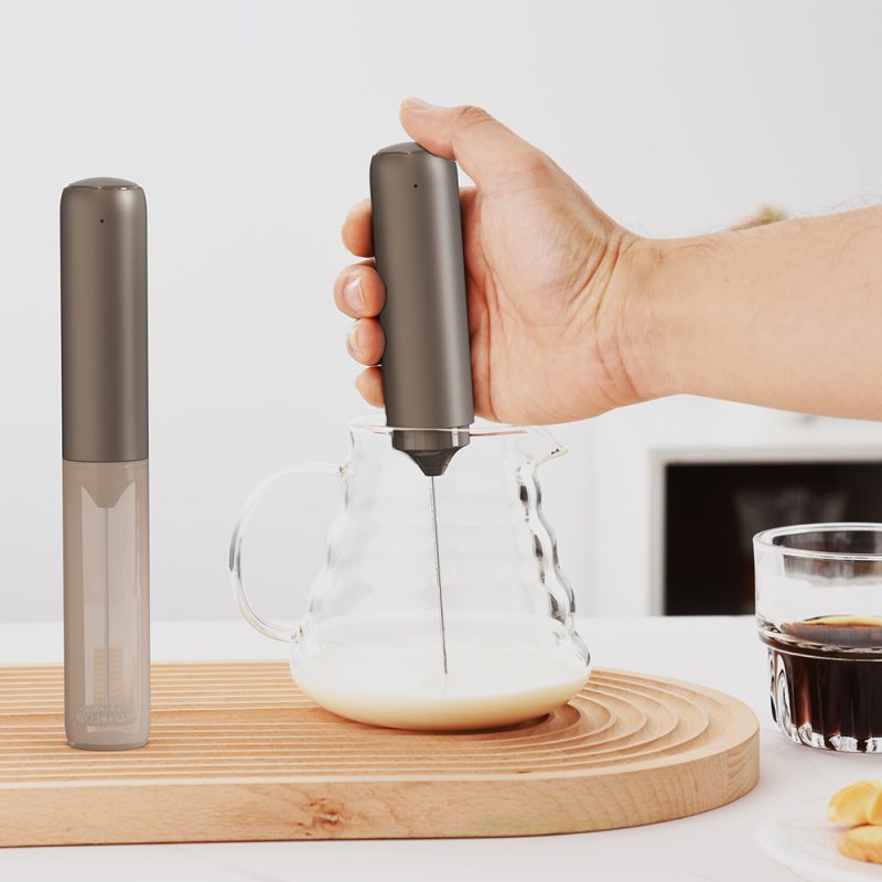 KJBQ-65 KLT Multiple Colors Rechargable Portable Electric Milk Frother Automatic Milk Forther Coffee Foamer Mixer Coffee Kitchen with Storage Sleeve - Image 30