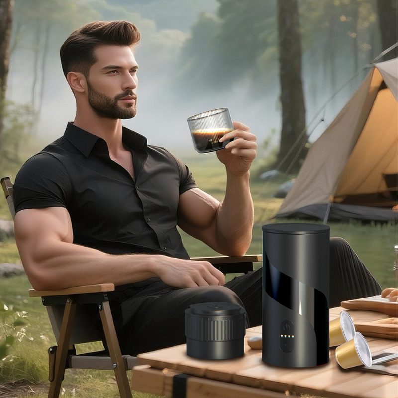 Portable Espresso Coffee Maker KFJ-1S-S1201C1 Rechargeable Electric Portable Espresso Machine Source Factory KELITONG - Image 8