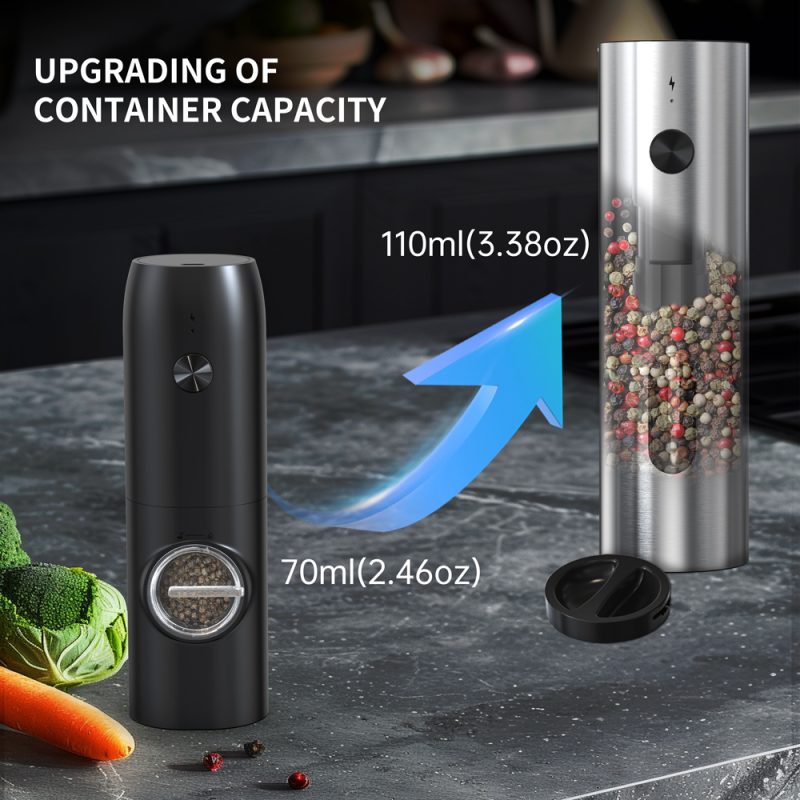 KYMQ-67C 2025 Rechargeable Salt And Pepper Grinder Set Adjustable Stainless Steel Salt And Pepper Mill - Image 13
