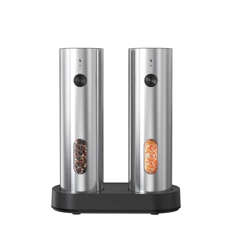 KYMQ-67C 2025 Rechargeable Salt And Pepper Grinder Set Adjustable Stainless Steel Salt And Pepper Mill - Image 6
