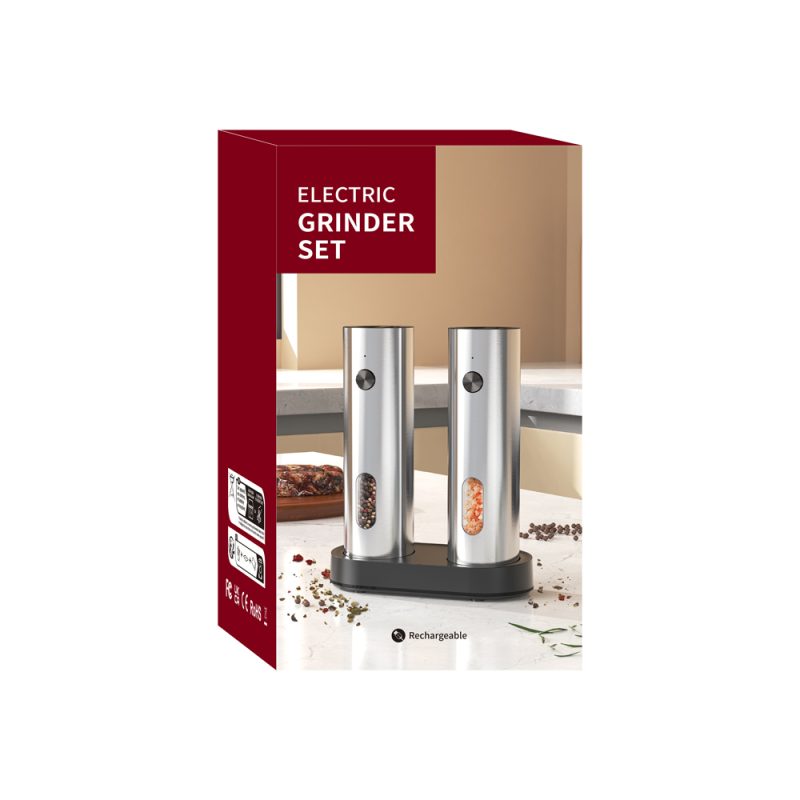 KYMQ-67C 2025 Rechargeable Salt And Pepper Grinder Set Adjustable Stainless Steel Salt And Pepper Mill - Image 12