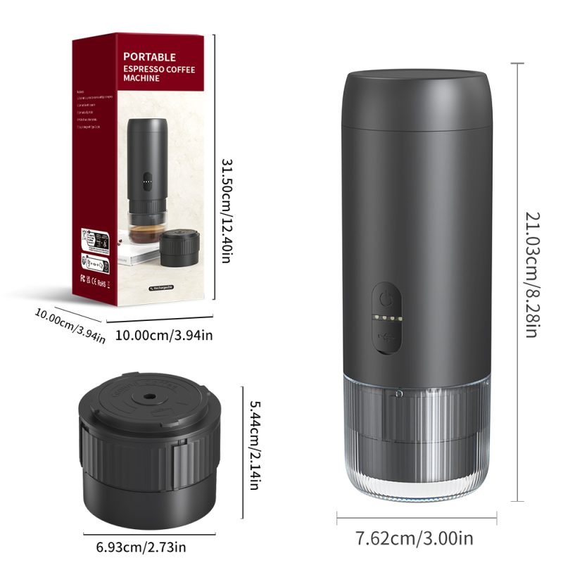 Portable Espresso Maker Electric for Travel Mini Coffee Machine KFJ-2S-S1201C1 Rechargeable Electric Coffee Maker Source Factory KELITONG - Image 7
