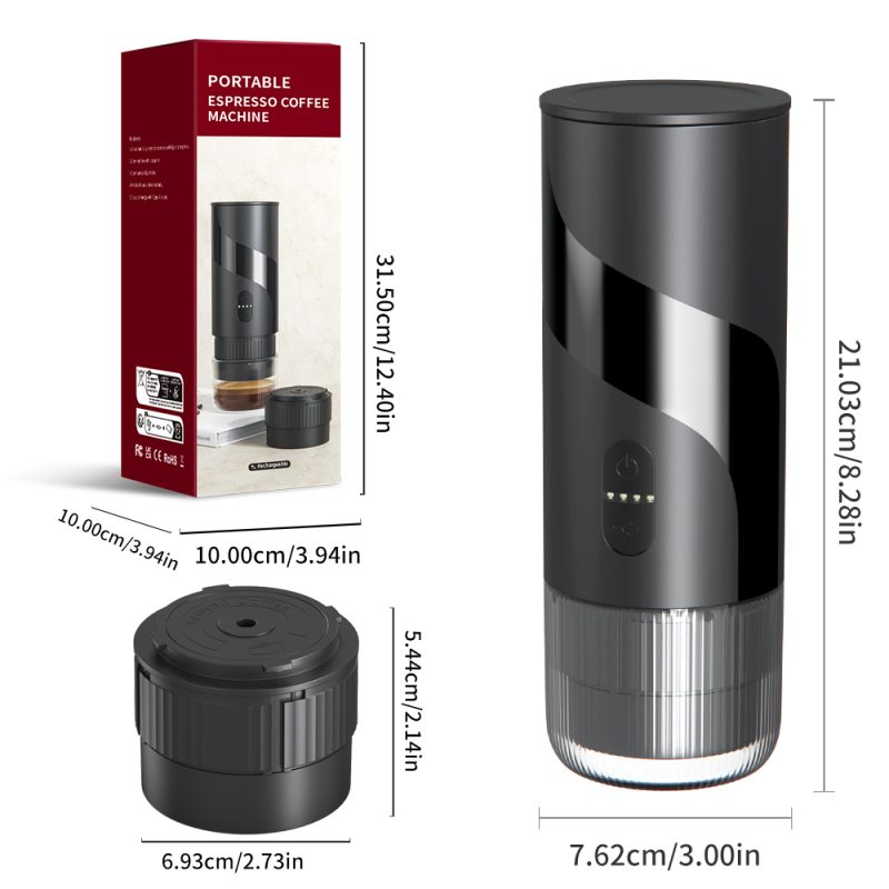 Portable Espresso Coffee Maker KFJ-1S-S1201C1 Rechargeable Electric Portable Espresso Machine Source Factory KELITONG - Image 11