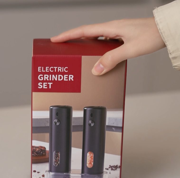 KELITONG KYMQ-65 ELECTRIC SALT AND PEPPER MILL SET