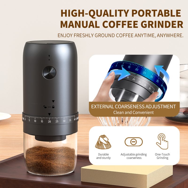 Traval Coffee Maker for Hotel Rechargeable Mini Electric Portable Coffee Machine for Car KGS-KFJ-2S-S1201C1 with Pods for Nespresso with Grinder& Milk Frother Set- KELITONG FACTORY - Image 2